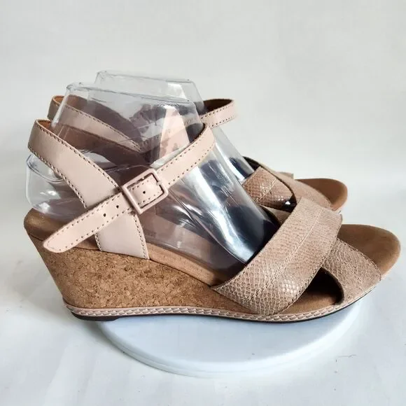 Clarks Shoes Clarks Helio Latitude Leather Embossed Snakeskin